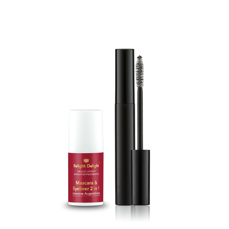 Hello Lovely - Mascara & Eyeliner 2 in 1 ze szczoteczką do rzęs