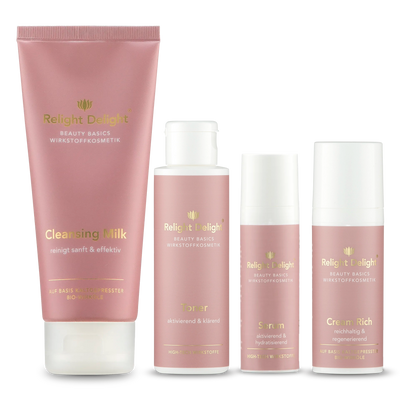Beauty Basics - Bogaty zestaw do pielęgnacji twarzy - częściowo nieperfumowany