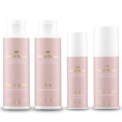 Beauty Basics - Lekki zestaw do pielęgnacji twarzy - częściowo nieperfumowany